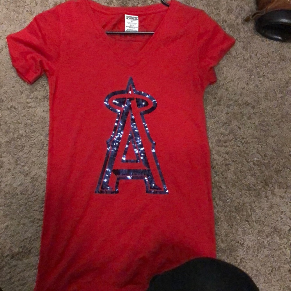Victoria’s Secret Angels baseball bling shirt !